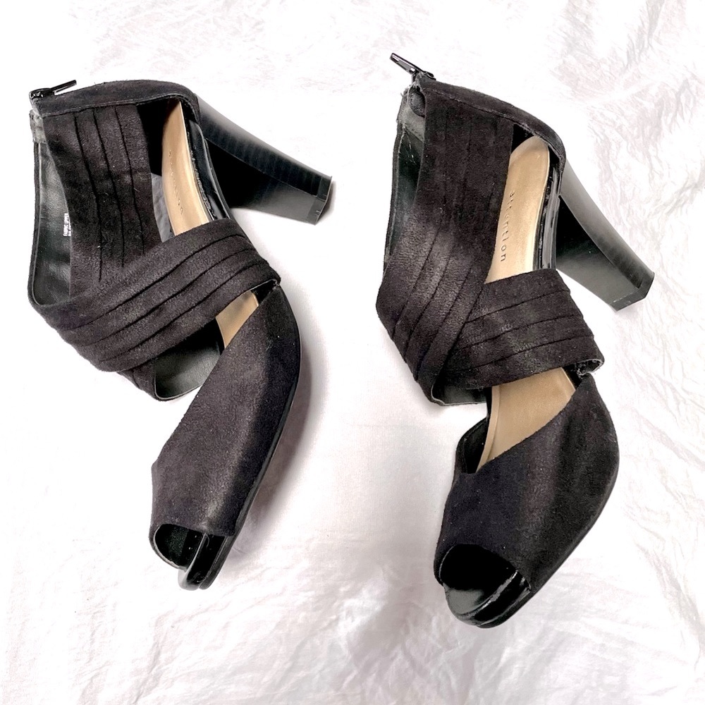 ATTENTION women’s heeled sandals (jenna) black size5 NWOT - Picture 4 of 13